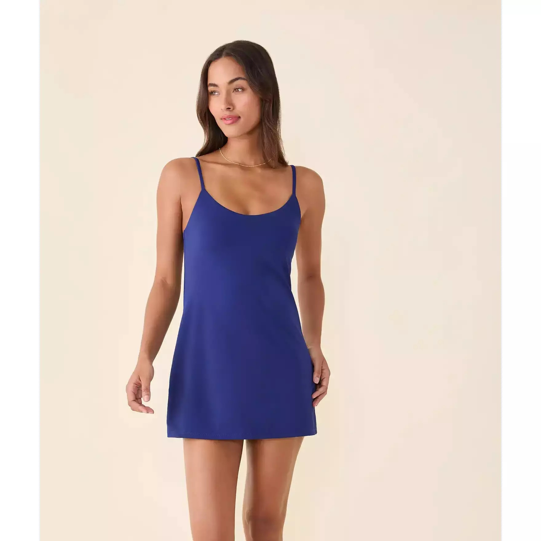 Andie The Amalfi Swim Dress - Eco Nylon - Skipper - Classic Size Mskipper / M